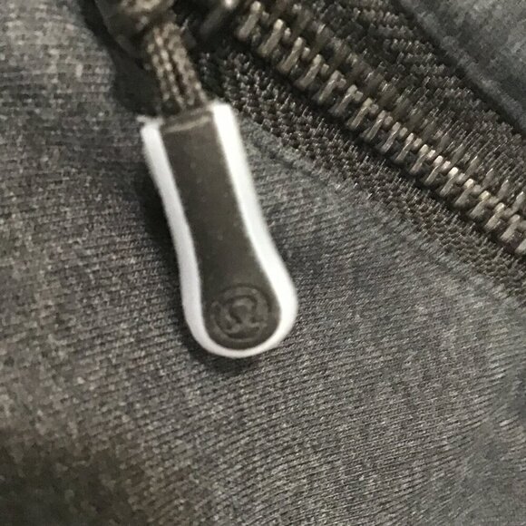 Lululemon Sway Cowl Neck Zip Up Jacket  Charcoal Grey/Black Size 4 - Picture 11 of 14